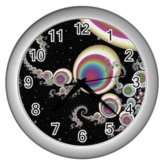 Fractal Math Abstract Abstract Art Digital Art Wall Clock (silver) by Ravend