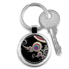 Fractal Math Abstract Abstract Art Digital Art Key Chain (round) by Ravend