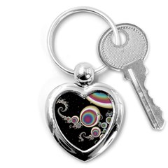 Fractal Math Abstract Abstract Art Digital Art Key Chain (heart) by Ravend