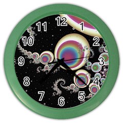 Fractal Math Abstract Abstract Art Digital Art Color Wall Clock by Ravend