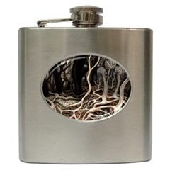 Tree Nature Landscape Forest Hip Flask (6 Oz) by Ravend