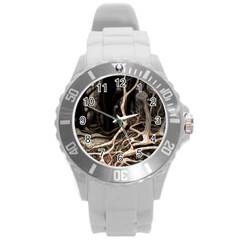 Tree Nature Landscape Forest Round Plastic Sport Watch (l) by Ravend