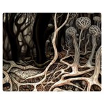 Tree Nature Landscape Forest One Side Premium Plush Fleece Blanket (Medium) 60 x50  Blanket Front