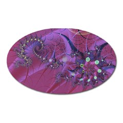 Fractal Math Abstract Abstract Art Digital Arts Oval Magnet by Ravend