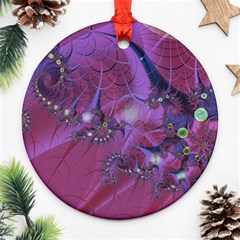 Fractal Math Abstract Abstract Art Digital Arts Round Ornament (two Sides)