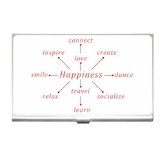 Happiness Typographic Style Concept Business Card Holder by dflcprintsclothing