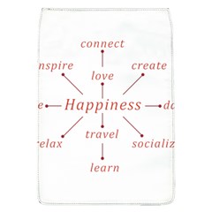 Happiness Typographic Style Concept Removable Flap Cover (l) by dflcprintsclothing