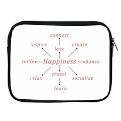 Happiness Typographic Style Concept Apple Ipad 2/3/4 Zipper Cases by dflcprintsclothing