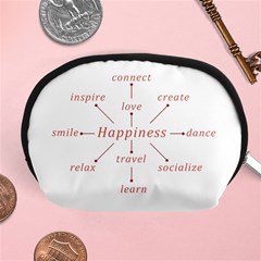 Happiness Typographic Style Concept Accessory Pouch (medium) by dflcprintsclothing