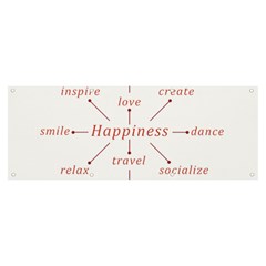 Happiness Typographic Style Concept Banner And Sign 8  X 3  by dflcprintsclothing