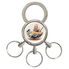 Ai Generated Noodles Pirate Chinese Food Food 3-ring Key Chain by danenraven