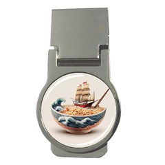 Ai Generated Noodles Pirate Chinese Food Food Money Clips (round)  by danenraven