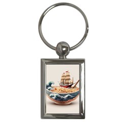 Ai Generated Noodles Pirate Chinese Food Food Key Chain (rectangle) by danenraven