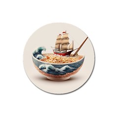 Ai Generated Noodles Pirate Chinese Food Food Magnet 3  (round) by danenraven