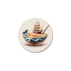 Ai Generated Noodles Pirate Chinese Food Food Golf Ball Marker by danenraven