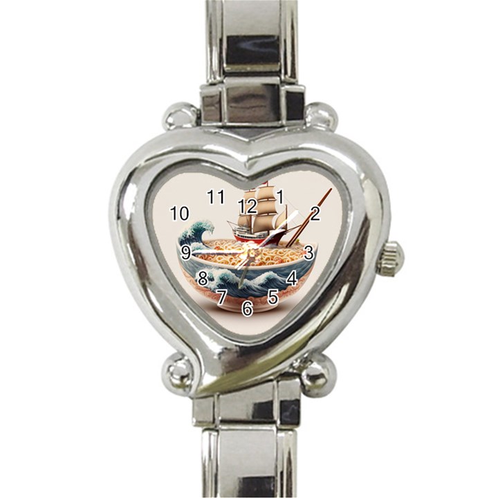 Ai Generated Noodles Pirate Chinese Food Food Heart Italian Charm Watch