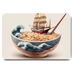 Ai Generated Noodles Pirate Chinese Food Food Large Doormat by danenraven