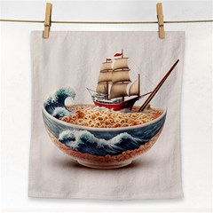 Ai Generated Noodles Pirate Chinese Food Food Face Towel by danenraven