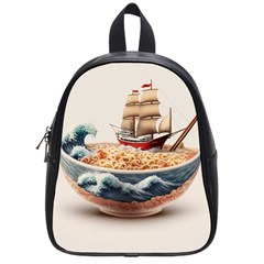 Ai Generated Noodles Pirate Chinese Food Food School Bag (small) by danenraven