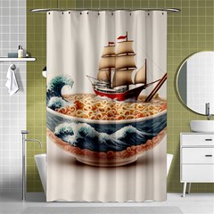 Ai Generated Noodles Pirate Chinese Food Food Shower Curtain 48  X 72  (small)  by danenraven