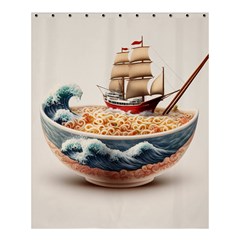 Ai Generated Noodles Pirate Chinese Food Food Shower Curtain 60  X 72  (medium)  by danenraven