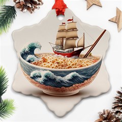 Ai Generated Noodles Pirate Chinese Food Food Ornament (snowflake) by danenraven