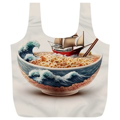 Ai Generated Noodles Pirate Chinese Food Food Full Print Recycle Bag (xl) by danenraven