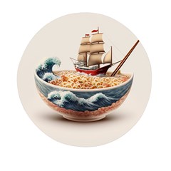 Ai Generated Noodles Pirate Chinese Food Food Mini Round Pill Box (pack Of 3) by danenraven