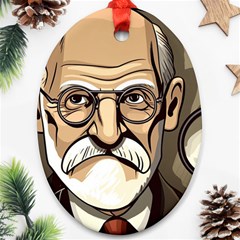 Ai Generated Psychotherapist Psychology Therapy Ornament (oval) by danenraven