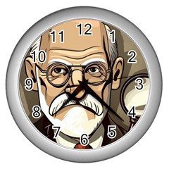 Ai Generated Psychotherapist Psychology Therapy Wall Clock (silver) by danenraven