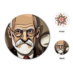 Ai Generated Psychotherapist Psychology Therapy Playing Cards Single Design (round) by danenraven