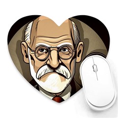 Ai Generated Psychotherapist Psychology Therapy Heart Mousepad by danenraven