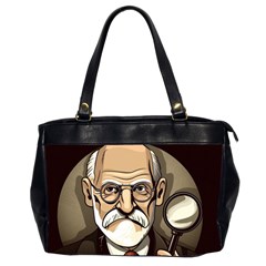 Ai Generated Psychotherapist Psychology Therapy Oversize Office Handbag (2 Sides) by danenraven