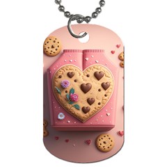 Cookies Valentine Heart Holiday Gift Love Dog Tag (two Sides) by danenraven