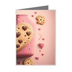 Cookies Valentine Heart Holiday Gift Love Mini Greeting Card Left