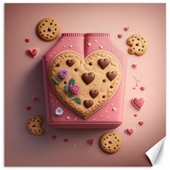 Cookies Valentine Heart Holiday Gift Love Canvas 20  X 20  by danenraven