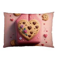 Cookies Valentine Heart Holiday Gift Love Pillow Case by danenraven