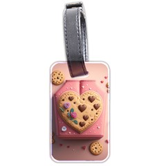 Cookies Valentine Heart Holiday Gift Love Luggage Tag (two Sides) by danenraven