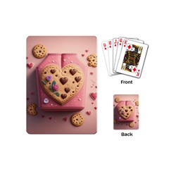 Cookies Valentine Heart Holiday Gift Love Playing Cards Single Design (mini)