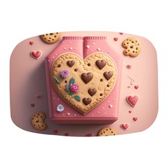 Cookies Valentine Heart Holiday Gift Love Mini Square Pill Box by danenraven