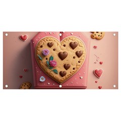 Cookies Valentine Heart Holiday Gift Love Banner And Sign 4  X 2  by danenraven