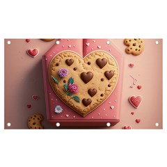 Cookies Valentine Heart Holiday Gift Love Banner And Sign 7  X 4  by danenraven