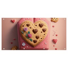 Cookies Valentine Heart Holiday Gift Love Banner And Sign 8  X 4  by danenraven