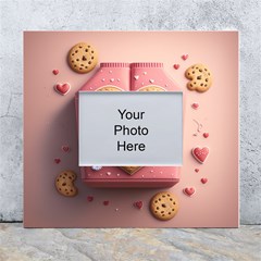 Cookies Valentine Heart Holiday Gift Love White Wall Photo Frame 5  X 7  by danenraven