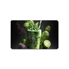 Ai Generated Drink Spinach Smooth Apple Ginger Magnet (name Card) by danenraven