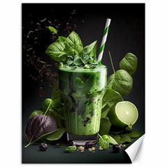 Ai Generated Drink Spinach Smooth Apple Ginger Canvas 18  X 24  by danenraven