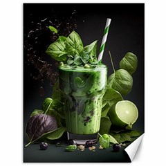 Ai Generated Drink Spinach Smooth Apple Ginger Canvas 36  X 48  by danenraven