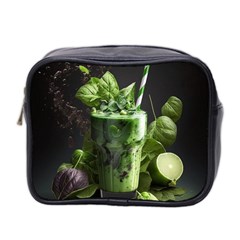 Ai Generated Drink Spinach Smooth Apple Ginger Mini Toiletries Bag (two Sides) by danenraven