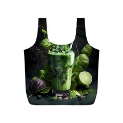 Ai Generated Drink Spinach Smooth Apple Ginger Full Print Recycle Bag (s) by danenraven