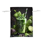 Ai Generated Drink Spinach Smooth Apple Ginger Lightweight Drawstring Pouch (S) Front